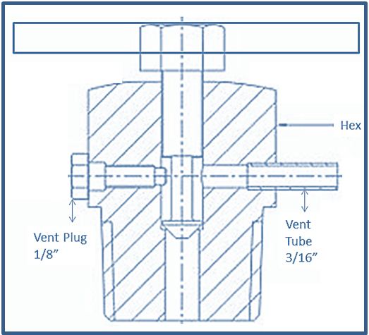 Bleed Valve bleed valve type a vent tube plug upto 6000 psi 1