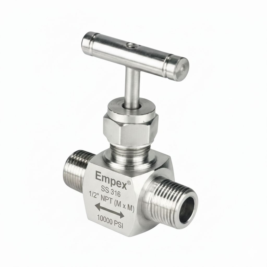 needle valve 10000 psi male x male