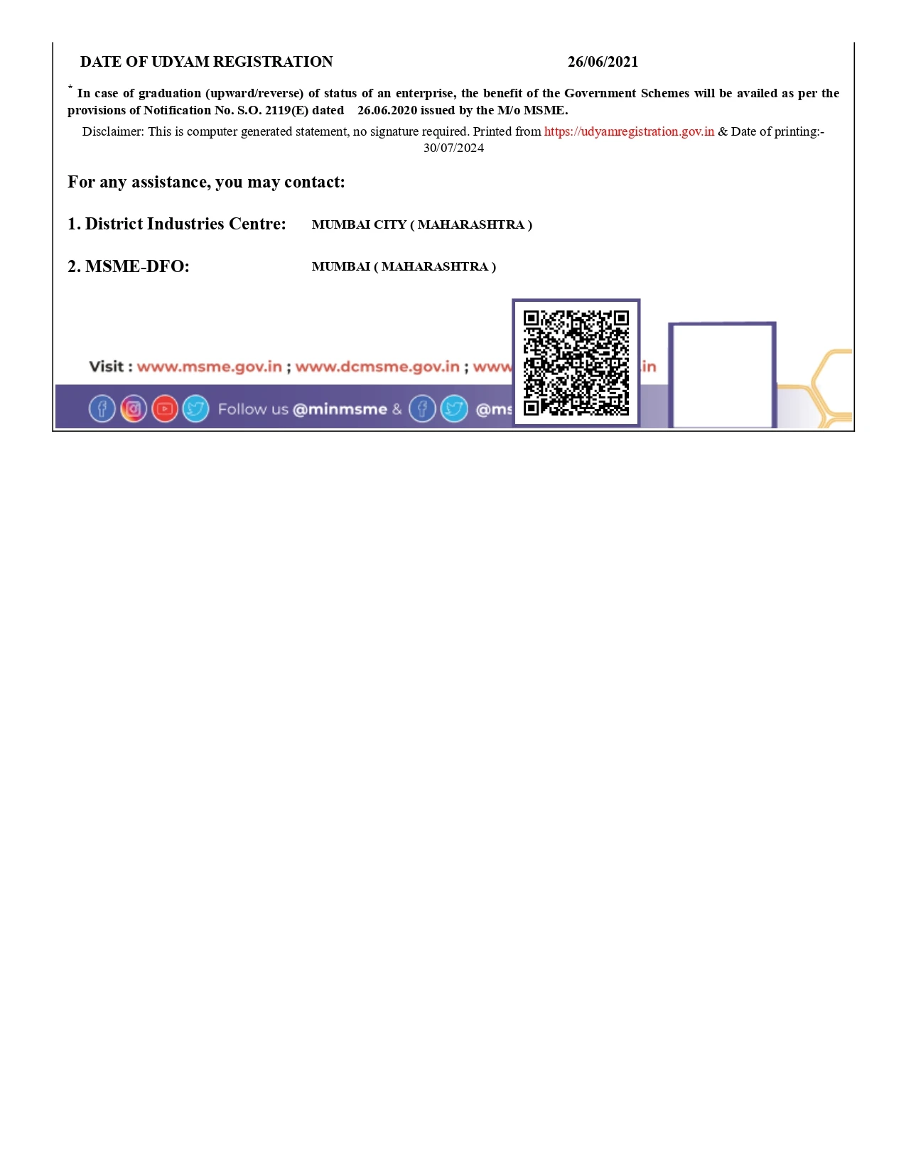 Home udyam registration certificate (1) page 0002